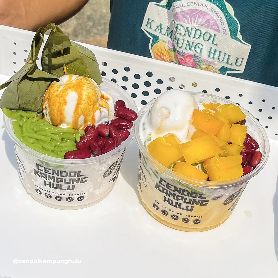 Cendol Kampung Hulu Muar — foto sebenar 5