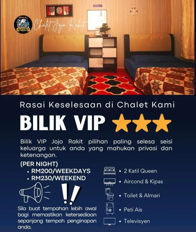 Chalet Jojo Rakit — foto sebenar 7