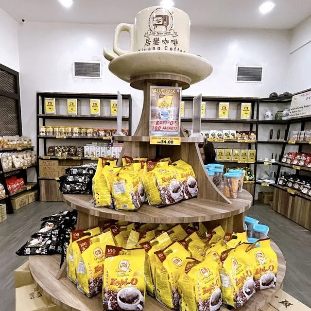 Kluang Coffee Cap Televisyen — foto sebenar 2