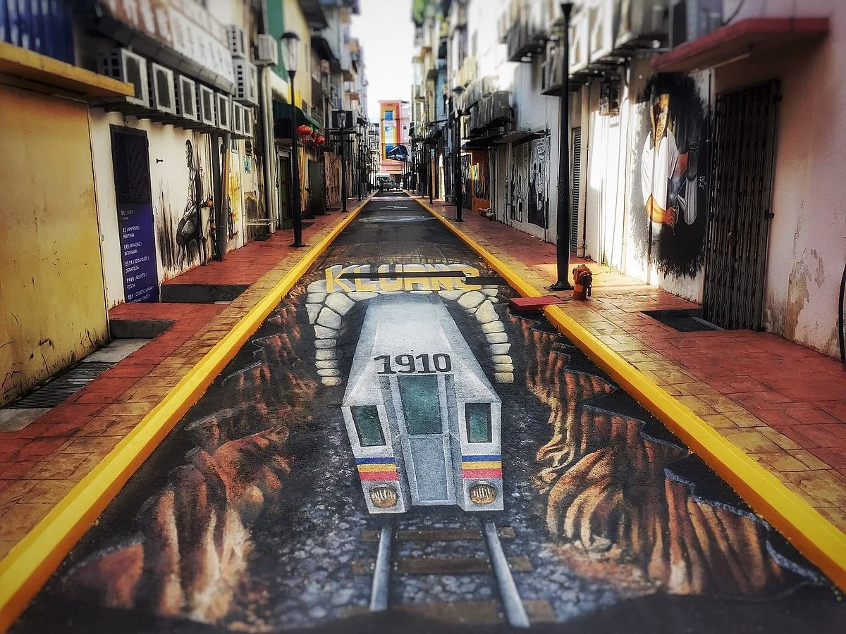 Kluang Street Art — foto sebenar 4