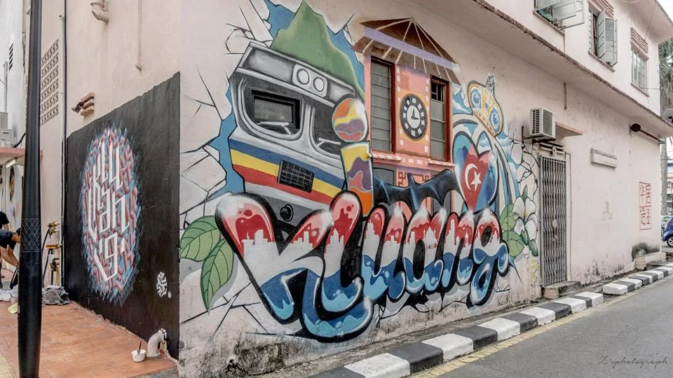 Kluang Street Art — foto sebenar 5